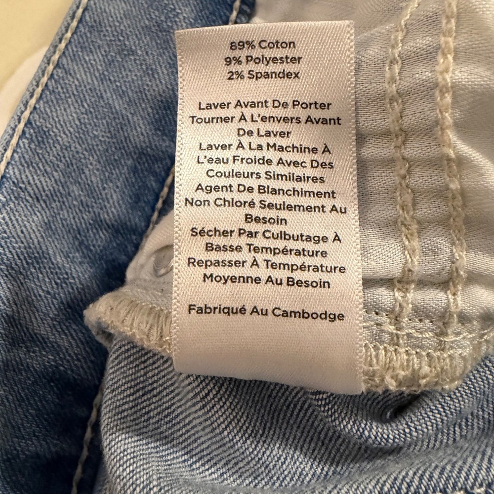 Talbots Straight Leg Crop Jean Womens 10P Light Wash Capri Stretch Denim Classic - Picture 5 of 14